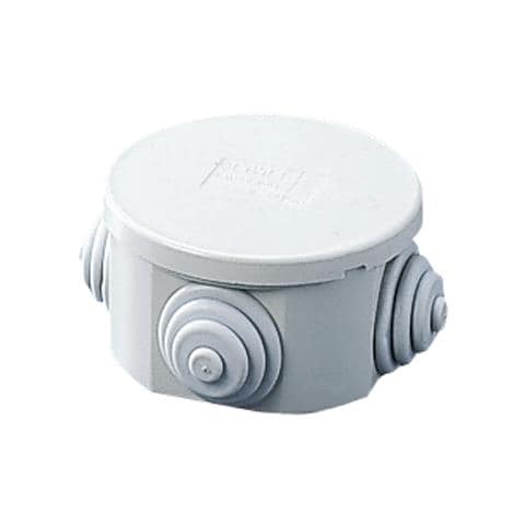 Cassetta Di Derivazione Con Coperchio Basso A Pressione Ip44 Dimensioni Interne Diametro 65x35 Pareti Con Passacavi - Foto 1