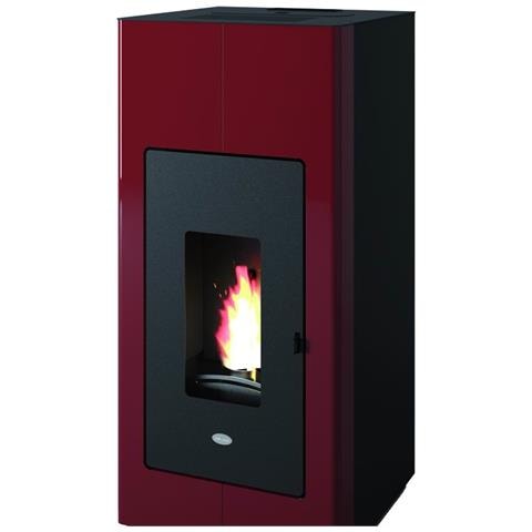 Stufe Punto Fuoco Pellet Ilaria Hydro 17,5kw Rosso - Foto 3