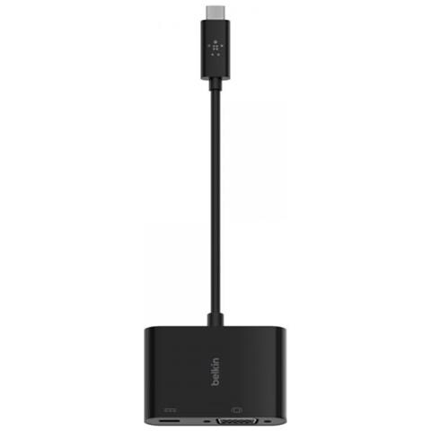 USB-C to VGA-Adapter 60W PD, black AVC001btBK - Foto 2