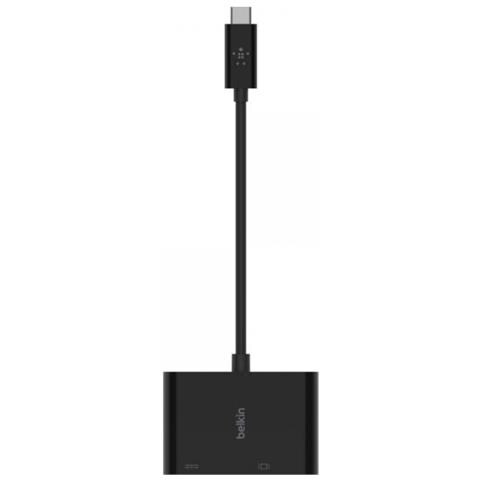 USB-C to VGA-Adapter 60W PD, black AVC001btBK - Foto 3