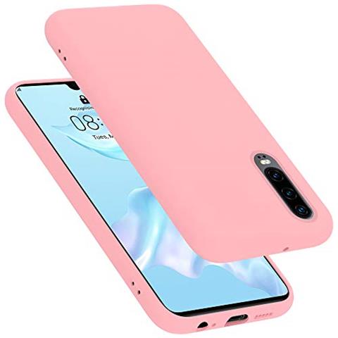 Custodia Compatibile Con Huawei P30 In Liquid Rosa - Coperchio Protettivo In Silicone Tpu Flessibile - Foto 1