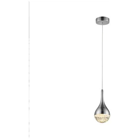 Sospensione A Soffitto In Cristallo A Led Integrato Con Effetto Bolla Cromato - Foto 6