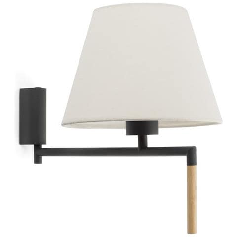 Applique Con Paralume Grigio, Attacco E27 - Foto 1