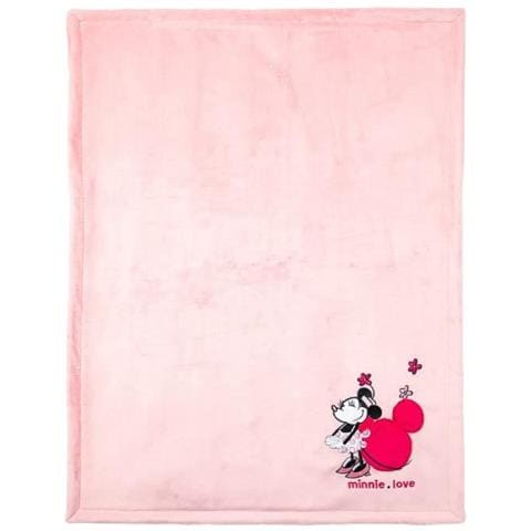 Coperta Bimaterica Disney Minnie - 75 X 100 Cm - Flanella 100% Poliestere 220gr / M2 - Foto 1