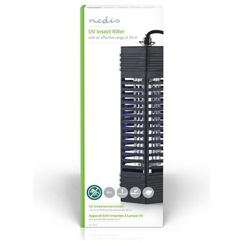 F6t5/bl Lampada Anti Insetti Uv 6 W Copertura 50 Metri Quadrati, Nero - Foto 4