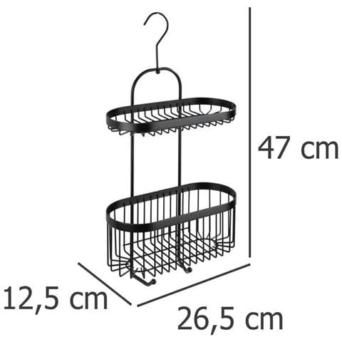Mensola Da Bagno Sospesa Classic-plus, 2 Livelli + 2 Ganci, - Foto 7