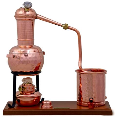 Alambicco Long Column Alembic Premium 0,7 Litri Con Bruciatore A Spirito E Termometro - Foto 1