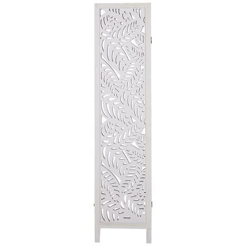 Paravento 3 Pannelli Legno Bianco 170 X 122 Cm Melago - Foto 2