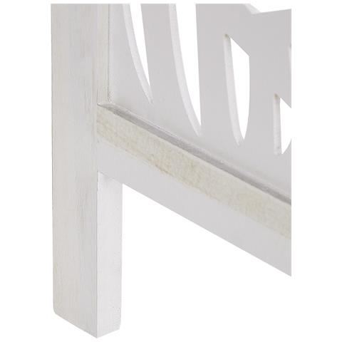 Paravento 3 Pannelli Legno Bianco 170 X 122 Cm Melago - Foto 8