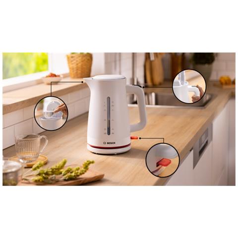 TWK3M121 bollitore elettrico 1,7 L 2400 W Bianco - Foto 3