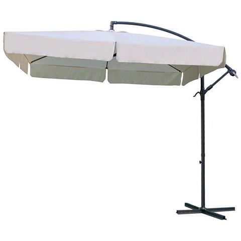 Ombrellone 2,5x2,5 Mt Da Giardino Beige Con Palo Laterale Clelia - Foto 1