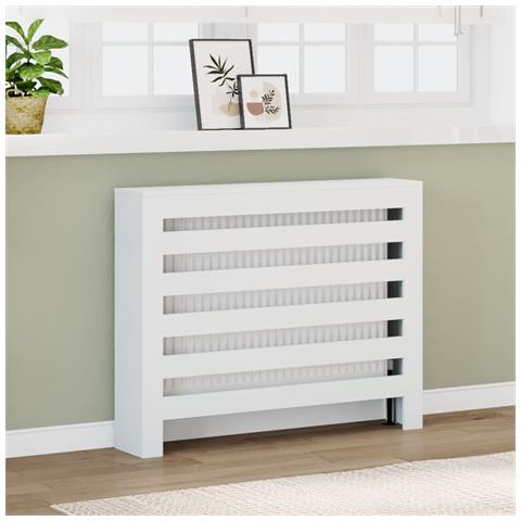 Copertura Termosifone Bianca 104x20x82 Cm In Legno Multistrato - Foto 1