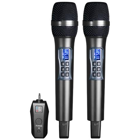 Microfono Wireless Con Ricevitore - Con Qualità Del Suono Di Prima Classe, Confezione Da 2 - Foto 1