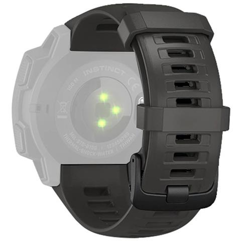 Cinturino In Silicone Per Garmin Instinct /esports /tide /solar Black - Foto 1