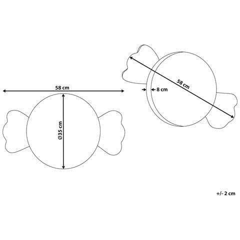 Set Di 2 Cuscini Spiral Candy Bouclé 35 X 58 Cm Bianco Modello Natalizio - Foto 7
