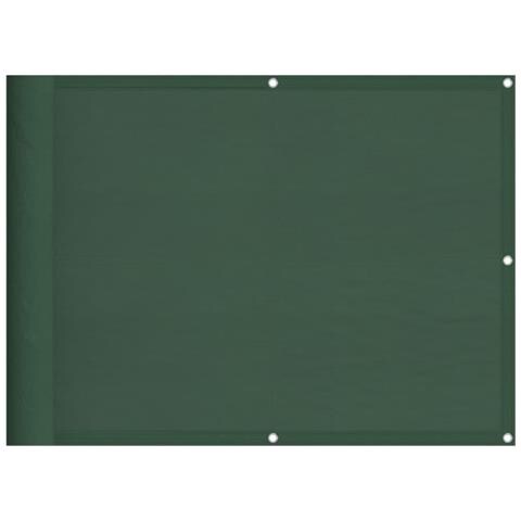 Paravento Balcone Verde Scuro 75x1000 Cm 100% Poliestere Oxford - Foto 2