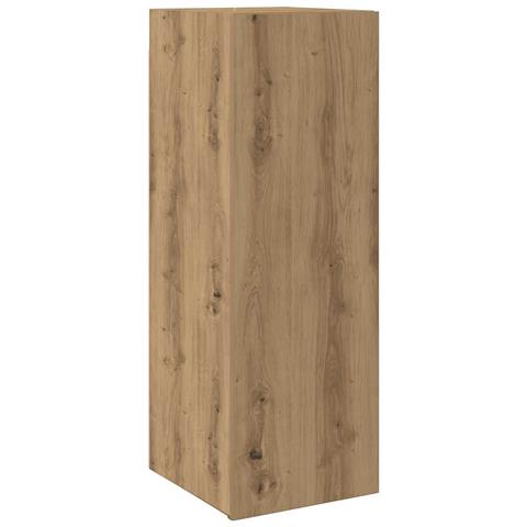 Mobile Tv Rovere Artigianale 30,5x30x90 Cm In Legno Multistrato - Foto 2