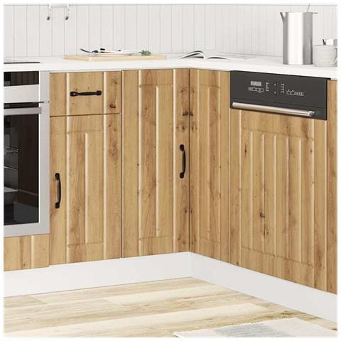 Base Ad Angolo Cucina Lucca Rovere Artigianale Truciolato - Foto 3