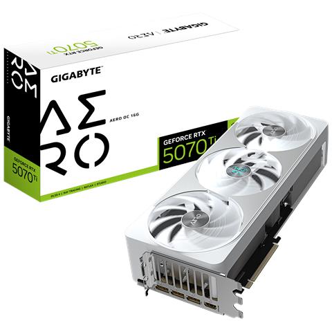 GeForce RTX 5070 Ti AERO OC 16G Scheda Grafica - 16GB GDDR7, 256 bit, PCI-E 5.0, 2588 MHz Core Clock, 3 x DP 2.1a, 1 x HDMI 2.1b, NVIDIA DLSS 4, GV-N507TAERO OC-16GD - Foto 1