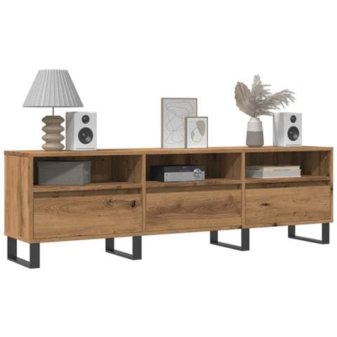 Mobile Porta Tv Rovere Artigianale 150x30x44,5 Cm Multistrato - Foto 1