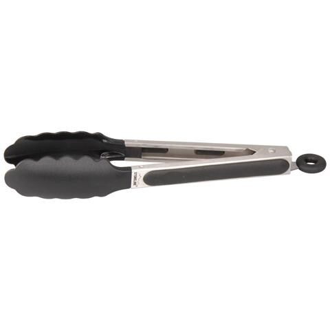 Pinza Da Cucina In Acciaio Inossidabile E Plastica, 28 cm Utensili Da Cucina, Nero - Foto 1