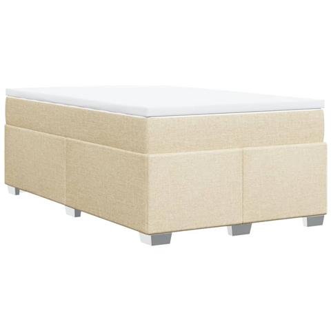 Giroletto a Molle con Materasso Crema 120x190 cm in Tessuto - Foto 9