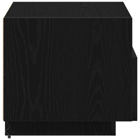 Comodini con Luci LED 2 pz Nero Rovere 40x39x37 cm - Foto 9