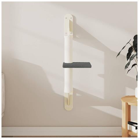 Albero per Gatti con Tiragraffi a Parete Grigio Scuro 85,5 cm - Foto 2