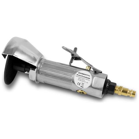 Smerigliatrice Angolare Pneumatica Da Taglio, Pressione Di Lavoro 6 Bar, Attacco Da 1/4"", 20000 Giri/min, Incl. Disco Da Taglio Diametro 75 Mm, Raccordo Aria Compressa, Chiave Per Dischi E Chiave A Brugola - Foto 2