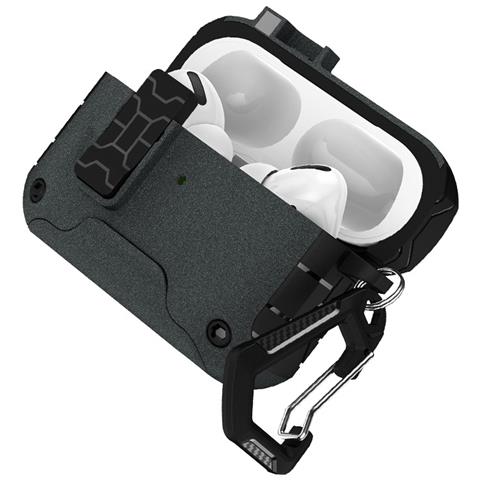 Custodia Protettiva Compatibile Con Airpods 4 - Tpu+pc, Magnetica, Supporto Ricarica Wireless Grey - Foto 1