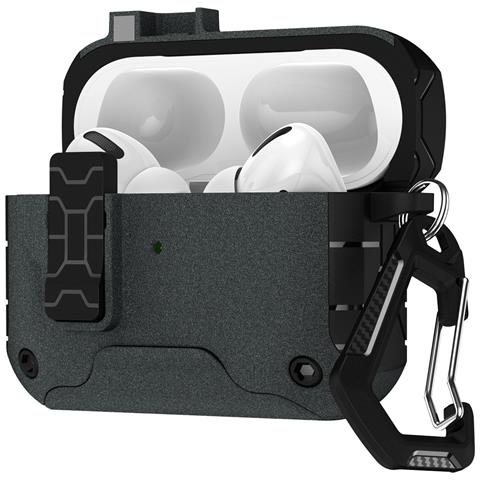 Custodia Protettiva Compatibile Con Airpods 4 - Tpu+pc, Magnetica, Supporto Ricarica Wireless Grey - Foto 2