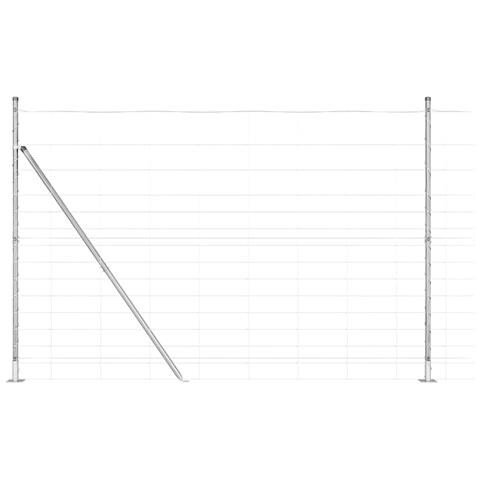 Recinzione Metallica Saldato con Base in Cemento 25 x 1,6 m - Foto 1
