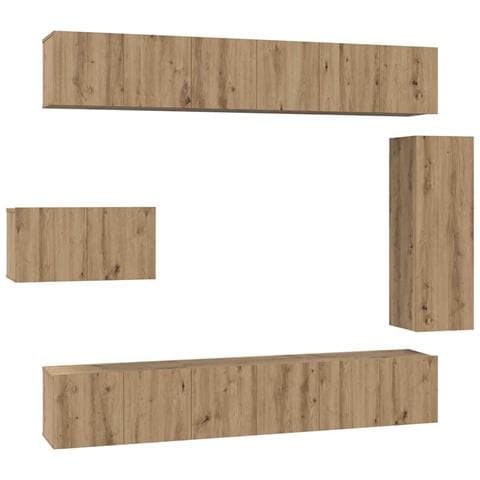 Set mobile TV 8 pcs rovere artigianale 30.5 x 30 x 90 cm - Foto 1