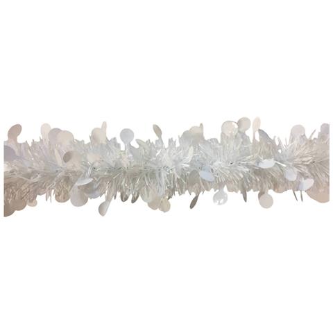 Decoración De Navidad Dstrak, Adorno Navideño, Ornamento De Navidad, Decoración Festiva, Made In Italy, 1000x8 H8 Cm, Blanco - Foto 2