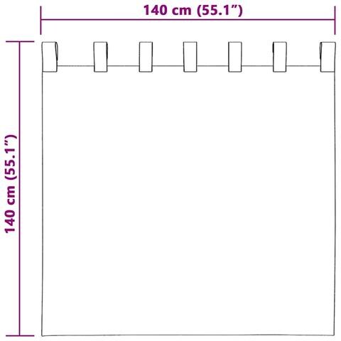 Tende con tende 2 pcs Turchese Poliestere - Foto 8
