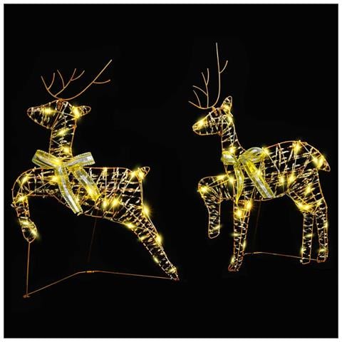 Renne LED con 40 LED 2 pcs Bianco caldo PET - Foto 2