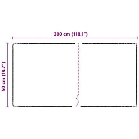 Runner in Moquette Grigio 50 x 300 cm 100% Polipropilene Tuft - Foto 7