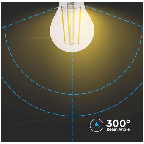 Lampadina LED E27 7W A60 Filamento Google Alexa Smart 3in1 Dimmerabile, colore Trasparente - Foto 2