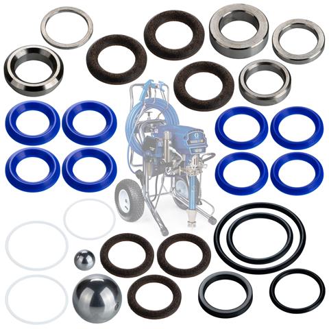 Set Di Riparazione Pompa A Pistone Compatibile Con Graco Mark Vii /v / 10000/1595/5900/1095 - Alta Qualità, Durata, Precisione - Foto 1