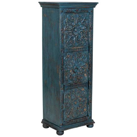 Armadio Artigianale In Legno Blu 53x40x149h Cm - Foto 1