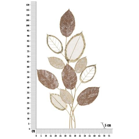Decorazione In Metallo 3d Foglia 30-multicolore-metallo-66x5x116,8 Cm - Foto 6