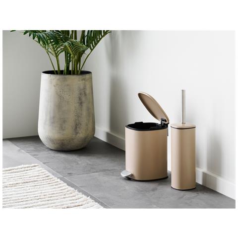 Porta Scopino Lodi In Metallo Beige Con Scopino Incluso - Foto 5