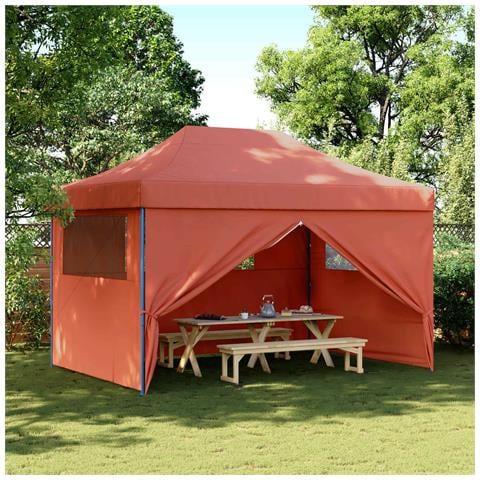 Tenda Party Terracotta 279 x 410 x 315 cm Tessuto Oxford - Foto 2