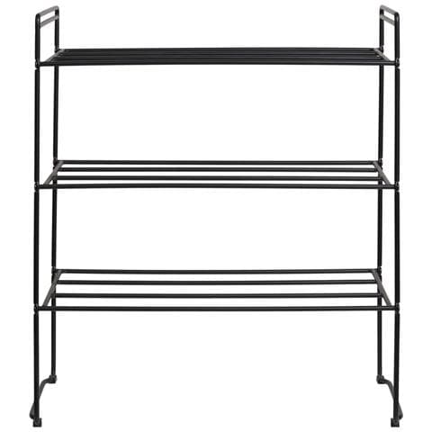 Scarpiera Swansea-Nero-Metallo-25x49,5x60 cm - Foto 1