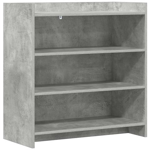 Credenza Grigio Cemento 75 x 36 x 80 cm Legno ingegnerizzato - Foto 1