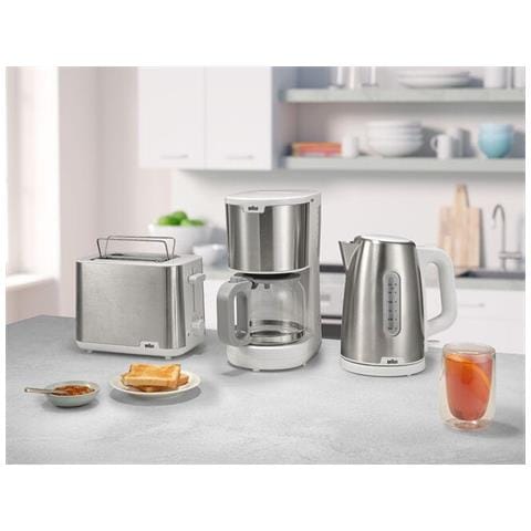 HT 1510 8 2 fetta /e 900 W Acciaio inox, Bianco - Foto 2