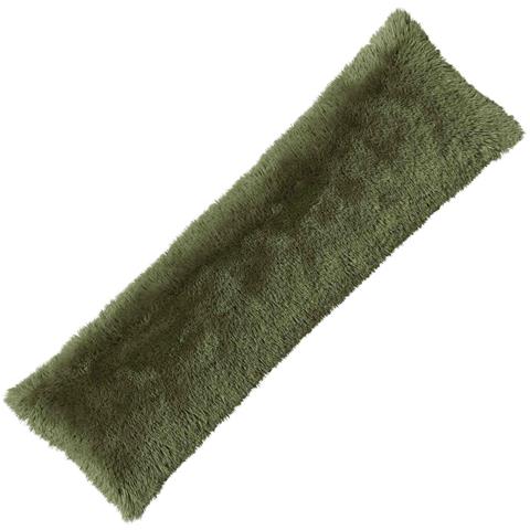 Cuscino con cuscino HEERLEN 2 pz Verde Fleece PV - Foto 1