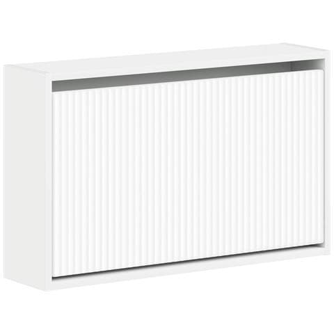 Mobiletto per Scarpe da Muro ARNHEM 71 x 17 x 43 cm Bianco - Foto 1