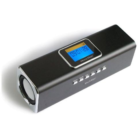 RMS 6W, 150Hz-18kHz, 4 Ohms, S / N 80 dB, FM, USB, MicroSD, Line In 3.5mm, LCD, 270g - Foto 1