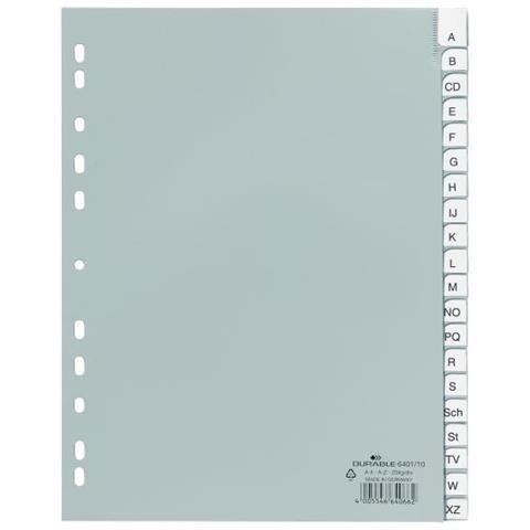 Divisorio Alfabetico 20 Tasti Fori Univ Inserti Sostituibili Ppl A4 Tedesco Grigio - Foto 1